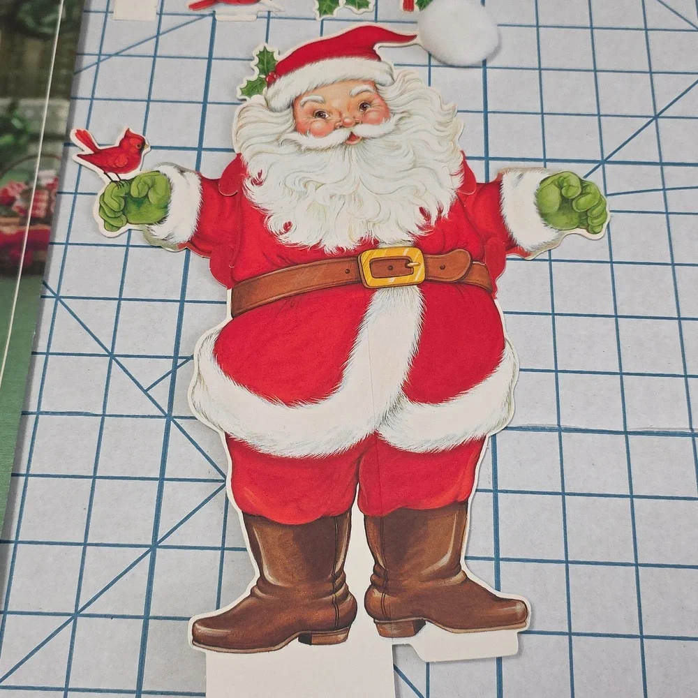 Hallmark‎ Merry Santa Christmas Centerpiece in Red and White 14